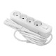 Удлинитель 4х3м с заземл. 16А IP20 Эксперт 3.5кВт ПВС 3х1 с выкл. PROxima EKF UBA16-310-4-03i