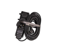 Удлинитель на каучуковой колодке 3х10м 16А 250В 4000Вт IP44 каучук КГ 3х2.5 черн. УХз16 Россия КОСМОС YKsm10m-3g(16A)KG-B
