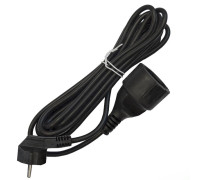 Удлинитель-шнур 1х3м с заземл. 16А IP20 ПВС 3х1 черн. DOMTOK 2342