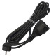 Удлинитель-шнур 1х3м с заземл. 16А IP20 ПВС 3х1 черн. DOMTOK 2342
