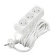 Удлинитель 3х5м без заземл. 10А IP20 2.2кВт ПВС 2х1 бел. DOMTOK 2352
