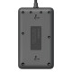 Удлинитель с сетевым фильтром 3х1.5м 10А 4USB + 2USBC 2500Вт ПВС 3х1 прямоуг. черн. КОСМОС FKsm1.5m-3gPF(B)USB
