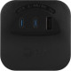 Разветвитель 4-м SP-4-3USBAC-B + 3 USB A+C со шторками 10А чер. Эра Б0069084
