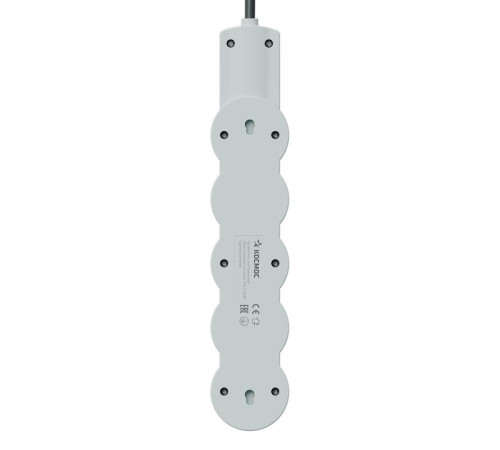 Удлинитель 3х1.5м с заземл. 10А IP20 USB 2500Вт 220В ПВС 3х1 с выкл. черн. КОСМОС YKsm1.5m4g-Z-VU10А-B
