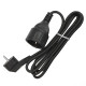 Удлинитель-шнур 1х2м с заземл. 16А IP20 ПВС 3х1 черн. DOMTOK 2341