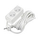 Удлинитель 2х5м без заземл. 10А IP20 2.2кВт ПВС 2х1 бел. DOMTOK 2347
