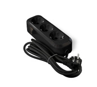 Удлинитель 3х2м с заземл. 16А IP20 Е-303 ПВС 3х1 АБС-пластик черн. UNIVersal 2180