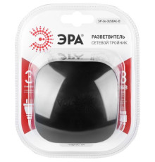 Разветвитель 3-м SP-3e-3USBAC-B + 3 USB A+C с заземл. со шторками 16А чер. Эра Б0069082