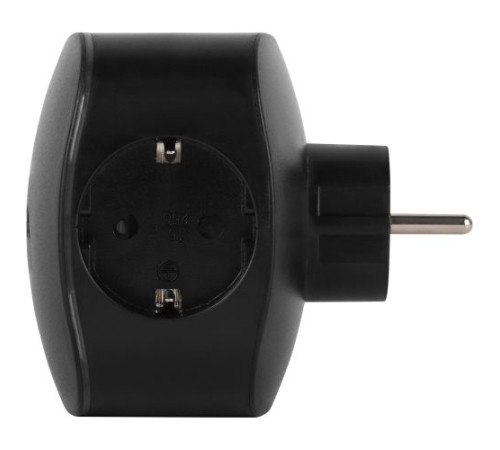 Разветвитель 3-м SP-3e-3USBAC-B + 3 USB A+C с заземл. со шторками 16А чер. Эра Б0069082