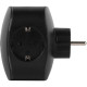 Разветвитель 3-м SP-3e-3USBAC-B + 3 USB A+C с заземл. со шторками 16А чер. Эра Б0069082