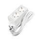 Удлинитель 2х3м с заземл. 16А IP20 3.5кВт ПВС 3х1 бел. DOMTOK 2386