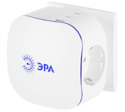 Разветвитель 3-м SP-3e-3USBAC-W + 3 USB A+C с заземл. со шторками 16А бел. Эра Б0069081