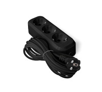 Удлинитель 3х5м с заземл. 10А IP20 У10-554 ПВС 3х0.75 черн. UNIVersal 1983