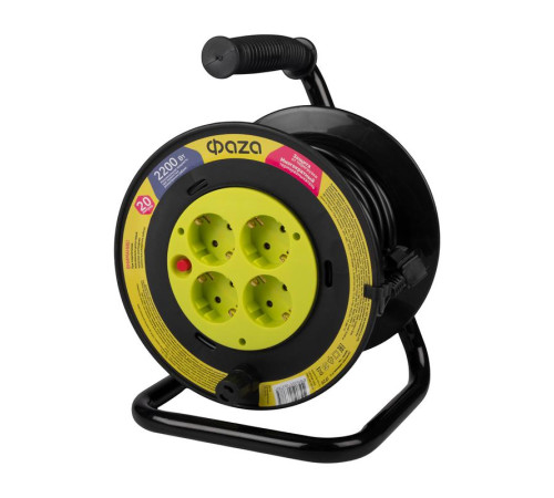 Удлинитель на катушке 4х20м с с заземл. CRG-04-2000 ФАZА 5063785