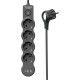Удлинитель 3х3м с заземл. 10А IP20 USB 2500Вт 220В ПВС 3х1 с выкл. черн. КОСМОС YKsm3m4g-Z-VU10А-B