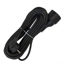 Удлинитель-шнур 1х10м с заземл. 16А IP20 ПВС 3х1 черн. DOMTOK 2360