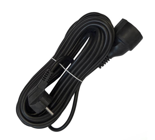 Удлинитель-шнур 1х10м с заземл. 16А IP20 ПВС 3х1 черн. DOMTOK 2360