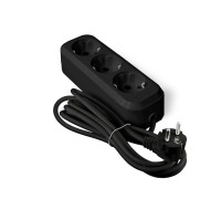 Удлинитель 3х3м с заземл. 10А IP20 У10-554 ПВС 3х0.75 черн. UNIVersal 1982