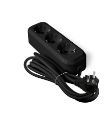 Удлинитель 3х3м с заземл. 10А IP20 У10-554 ПВС 3х0.75 черн. UNIVersal 1982
