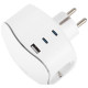 Разветвитель 3-м SP-3e-3USBAC-W + 3 USB A+C с заземл. со шторками 16А бел. Эра Б0069081