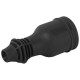 Розетка RX11-B-IP44 16А IP44 прямая с заземл. каучук черн. ЭРА Б0069325