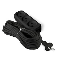 Удлинитель 3х5м без заземл. 6А IP20 У6-639М ПВС 2х0.75 черн. UNIVersal 2006