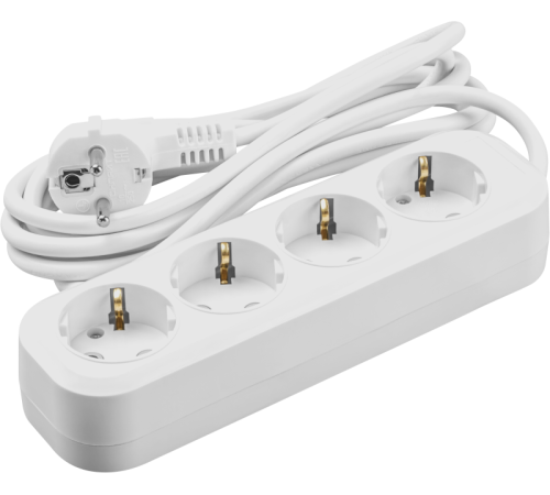 Удлинитель 4х2м с заземл. 16А IP20 90 798 OPE-S-04-200-E-3x1 бел. ОНЛАЙТ 90798