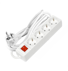 Удлинитель 4х3х16А IP20 3х1 с выкл. бел. DOMTOK 2499