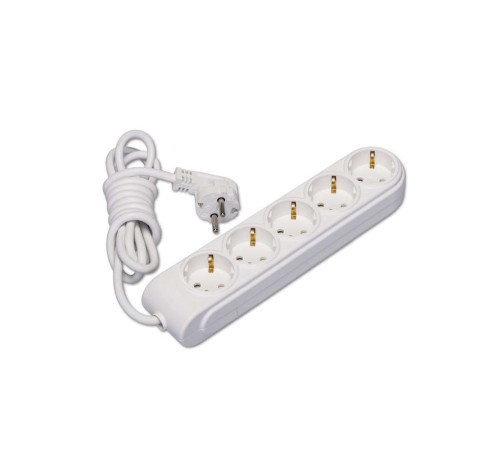 Удлинитель 5х7м с заземл. 16А IP20 защ. шторки Makel N5210073