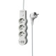 Удлинитель 3х5м с заземл. 10А IP20 USB 2800Вт 220В ПВС 3х1 с выкл. бел. КОСМОС YKsm5m3g-Z-VU10А-W