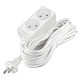Удлинитель 2х10м без заземл. 10А IP20 2.2кВт ПВС 2х1 бел. DOMTOK 2345