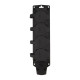 Колодка удлинителя 4-м с заземл. 16А IP54 влагозащ. с защ. крышкой COMPACT каучук черн. Rexant 111-224