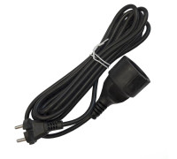 Удлинитель-шнур 1х3м без заземл. 10А IP20 ПВС 2х1 черн. DOMTOK 2339