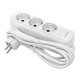 Удлинитель 3х3м с заземл. 16А IP20 Эксперт 3.5кВт ПВС 3х1 с выкл. PROxima EKF UBA16-310-3-03i
