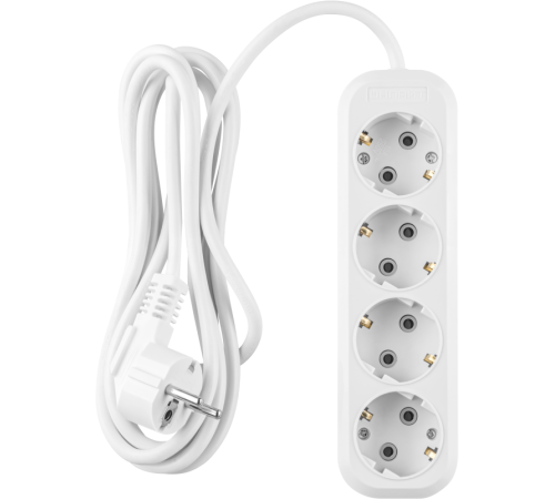 Удлинитель 4х2м с заземл. 16А IP20 90 798 OPE-S-04-200-E-3x1 бел. ОНЛАЙТ 90798