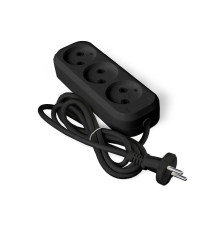 Удлинитель 3х2м без заземл. 6А IP20 У6-639М ПВС 2х0.75 черн. UNIVersal 2004