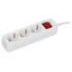 Удлинитель 3х1.5м 10А У03К ПВС 3х1 бел. UMA IEK UM-YP10-16-03-01-ZK-K01