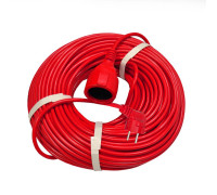 Удлинитель-шнур 1х50м с заземл. 10А IP20 2.2кВт ПВС 3х1 DOMTOK 2495