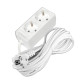 Удлинитель 2х7м с заземл. 16А IP20 3.5кВт ПВС 3х1 бел. DOMTOK 2388