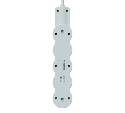 Удлинитель 3х3м с заземл. 10А IP20 USB 2500Вт 220В ПВС 3х1 с выкл. бел. КОСМОС YKsm3m4g-Z-VU10А-W