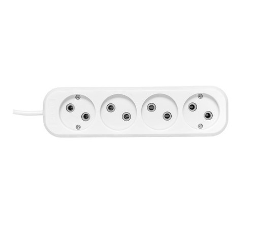 Удлинитель 4х5м без заземл. 10А IP20 Эксперт 2.2кВт ПВС 2х0.75 PROxima EKF UBA10-275-4-05