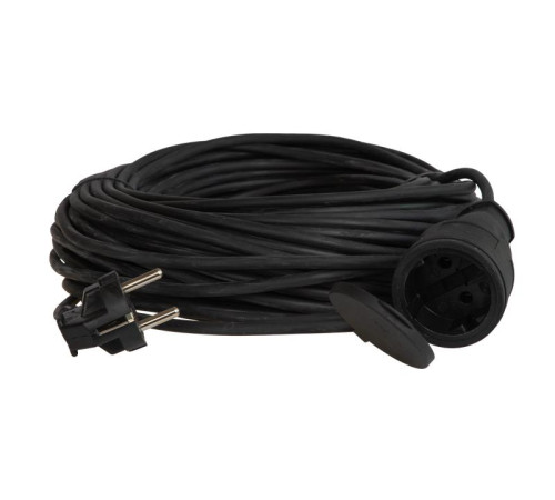 Удлинитель-шнур 1х50м 10А IP44 3500Вт 220-350В КГ 2х1.0мм каучук КОСМОС YSHKsm50m-1g(10A)KG