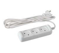 Удлинитель 3х7м без заземл. 10А IP20 U-3-7m-2х1 ПВС 2х1 Эра Б0028357