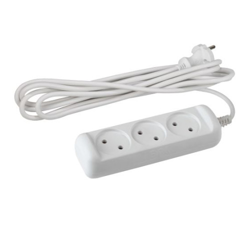 Удлинитель 3х7м без заземл. 10А IP20 U-3-7m-2х1 ПВС 2х1 Эра Б0028357
