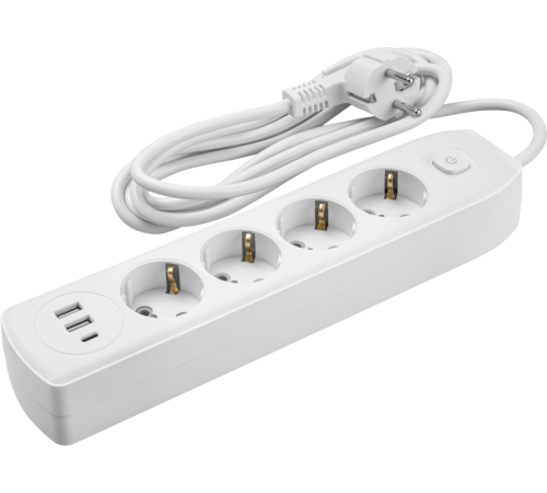 Удлинитель 90 841 OPE-USB-04-180-ESC-3x1 ОНЛАЙТ 90841