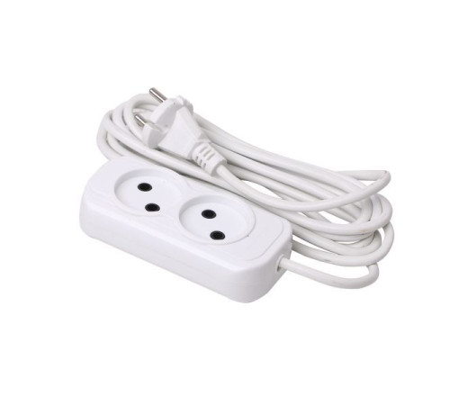 Удлинитель 2х3м без заземл. 10А IP20 Эксперт 2.2кВт ПВС 2х0.75 PROxima EKF UBA10-275-2-03