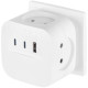 Разветвитель 4-м SP-4-3USBAC-W + 3 USB A+C со шторками 10А бел. Эра Б0069083