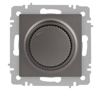 Светорегулятор Accent 6-401-09 поворотный 600Вт 230В IP20 СУ титан Intro Б0063685