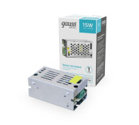 Блок питания для светодиодной ленты Basic 15Вт 12В IP20 (драйвер) GAUSS BT500