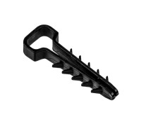 Дюбель-хомут PCD-F 05х10-45-100BL для плоского кабеля PA6.6 черн. (уп.100шт) JazzWay 5054981
